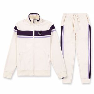 Sergio Tacchini DAMARINDO TRACKSUIT - PEARL & BLACKBERRY